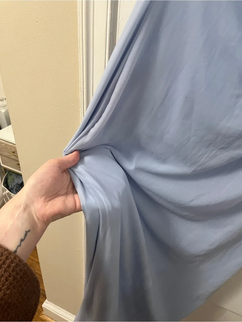 Light Blue Maxi Slip Dress
